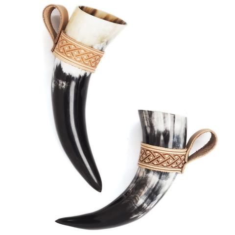 Viking Drinking Buffalo Ox Horn