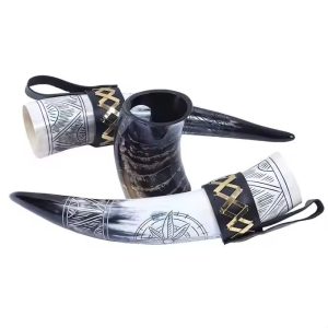 natural horn mugs