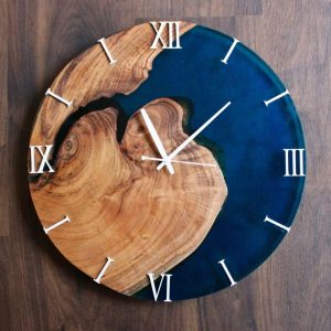 handmade wooden clock with multiple design for your space -Rheglobe